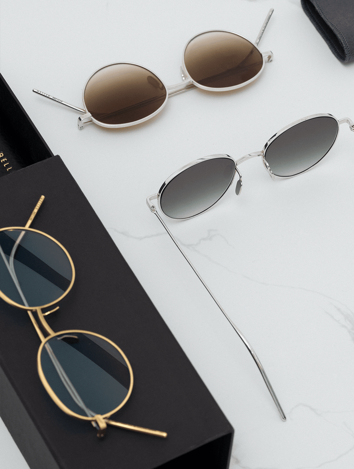 Złota biżuteria BELLER Eyewear N°1, złoto 585/750, ręcznie robiona biżuteria, ujęcie 2