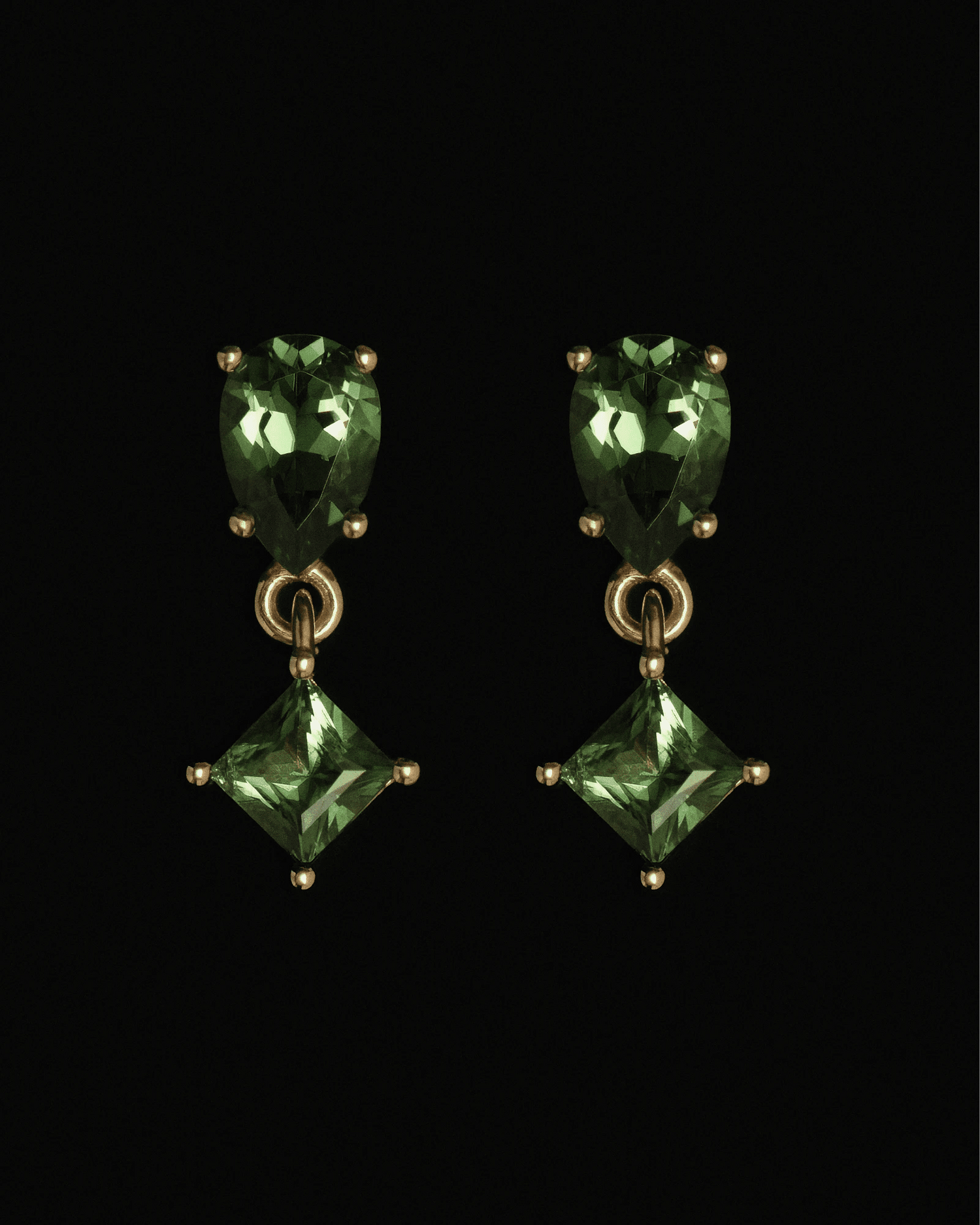 Kolczyki złote z turmalinami B One N°7 - BELLER: Official Online Store & Luxury Jewelry Atelier