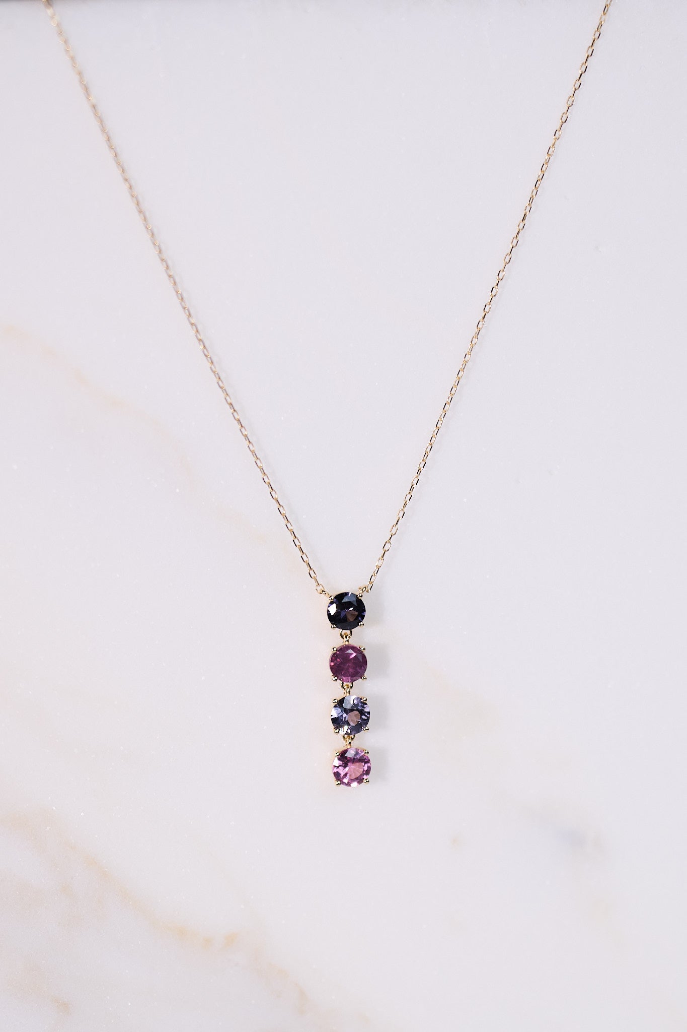 Naszyjnik złoty ze spinelami B One N°6 - BELLER: Official Online Store & Luxury Jewelry Atelier