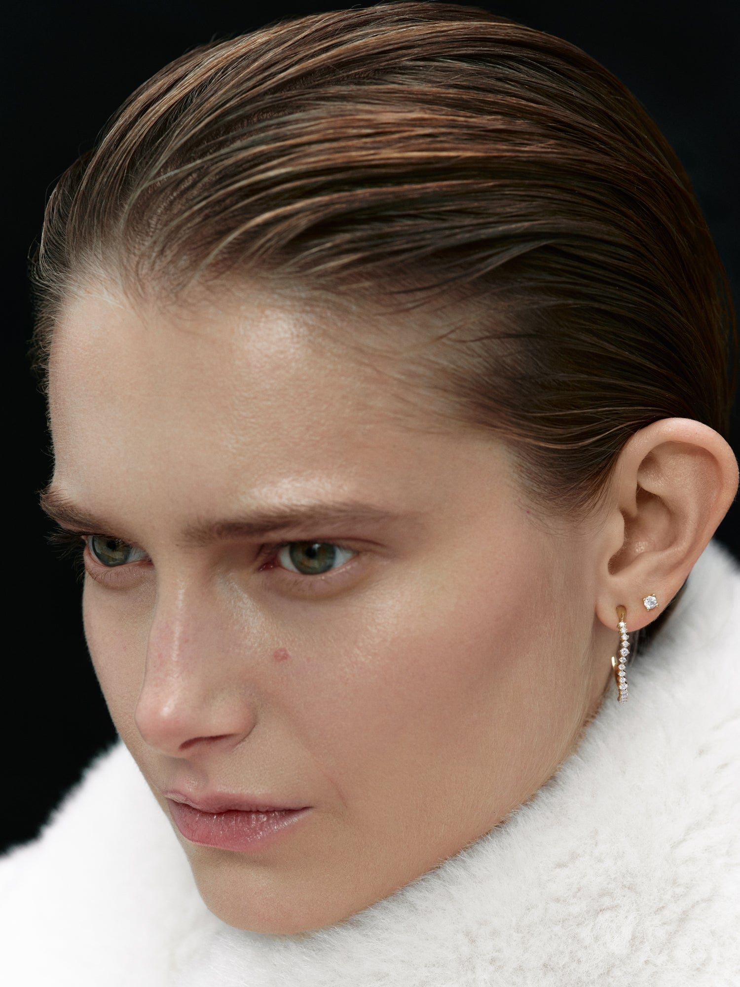 Kolczyki złote Promise z brylantami N°7 - BELLER: Official Online Store & Luxury Jewelry Atelier