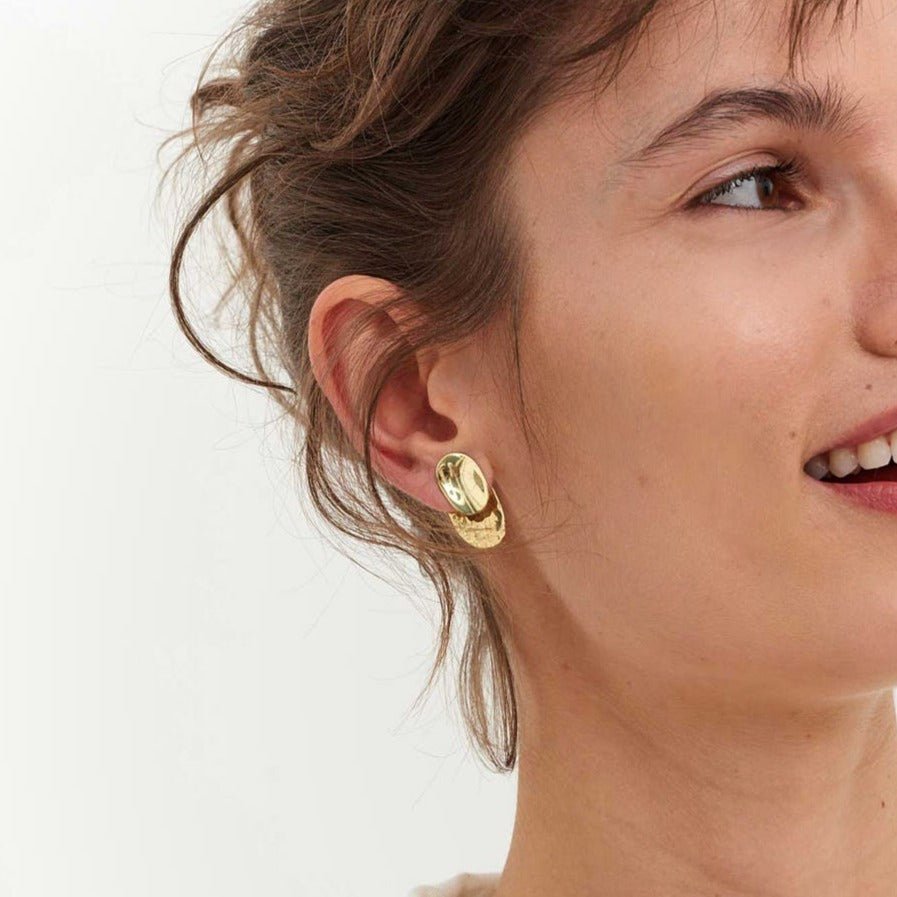 Kolczyki złote Raw N°8 - BELLER: Official Online Store & Luxury Jewelry Atelier