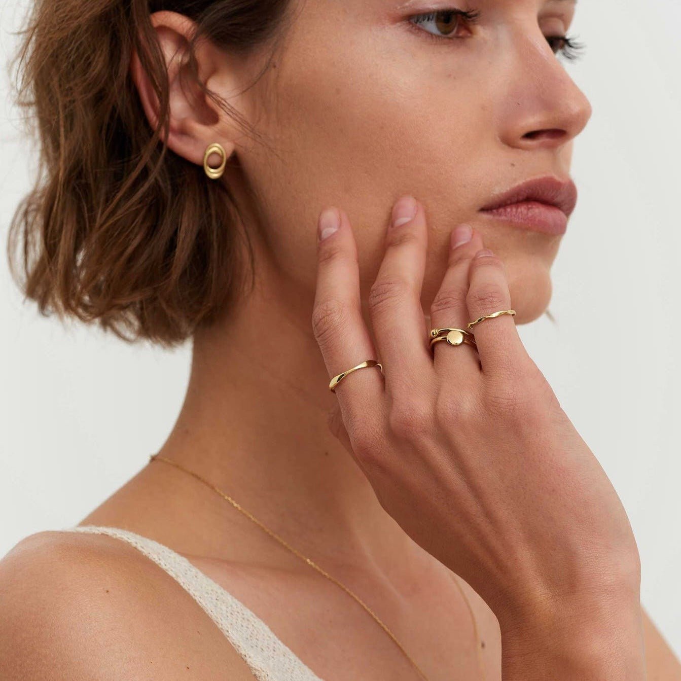 Pierścionek złoty Twirl N°5 - BELLER: Official Online Store & Luxury Jewelry Atelier