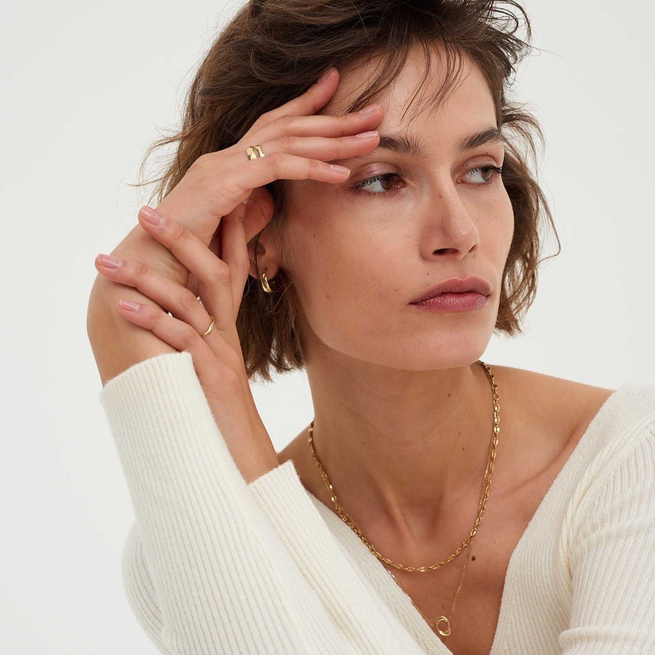 Kolczyki złote Round N°7 - BELLER: Official Online Store & Luxury Jewelry Atelier