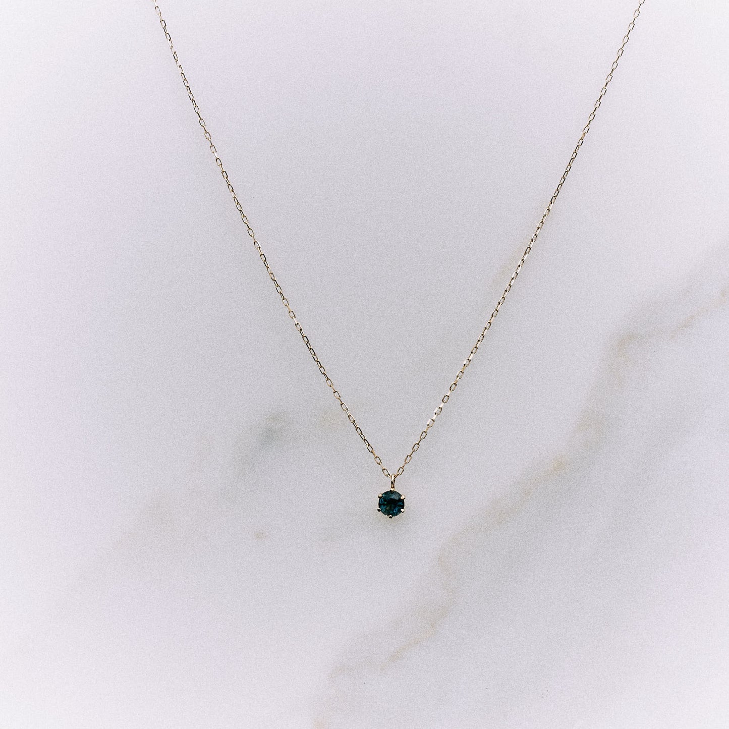 Naszyjnik złoty z szafirem B One N°1 - BELLER: Official Online Store & Luxury Jewelry Atelier
