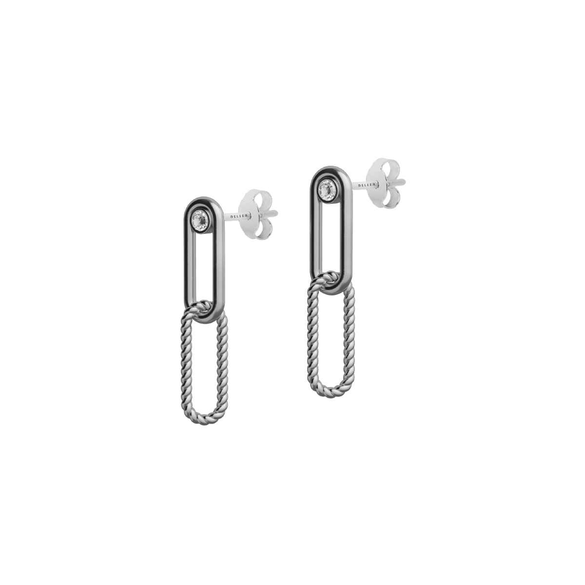 Kolczyki srebrne Elements N°5 - BELLER: Official Online Store & Luxury Jewelry Atelier
