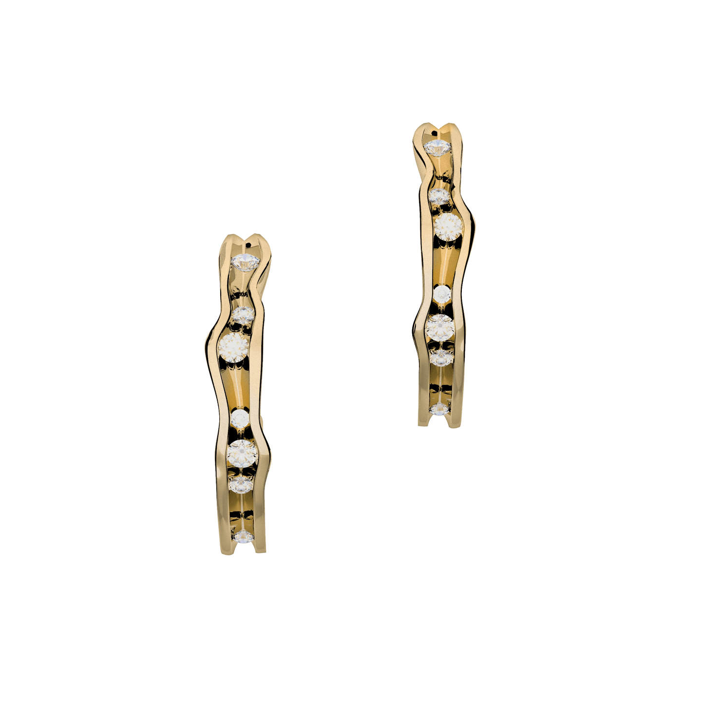 Kolczyki złote On the edge N°3 - BELLER: Official Online Store & Luxury Jewelry Atelier