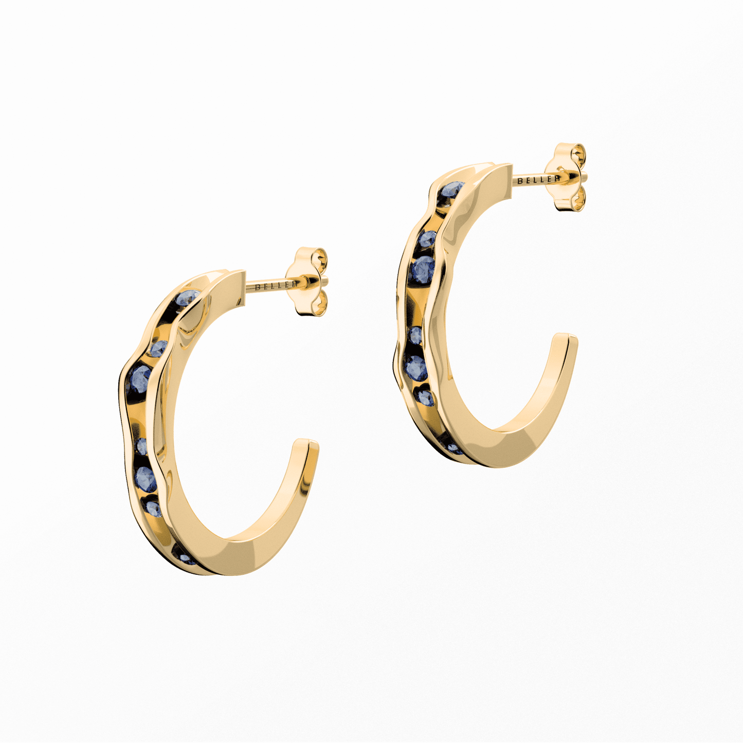 Kolczyki złote On the edge N°5 - BELLER: Official Online Store & Luxury Jewelry Atelier