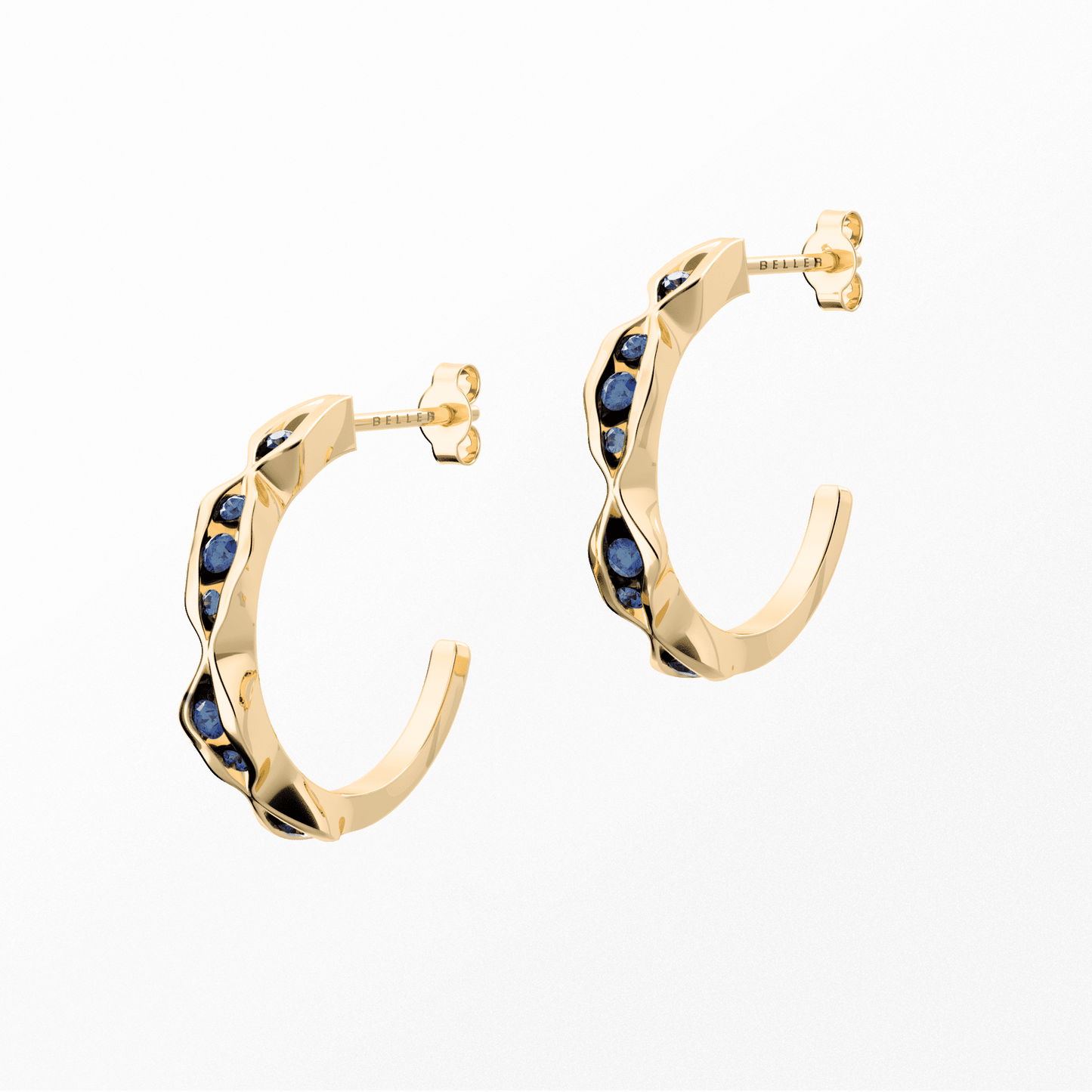 Kolczyki złote On the edge N°6 - BELLER: Official Online Store & Luxury Jewelry Atelier