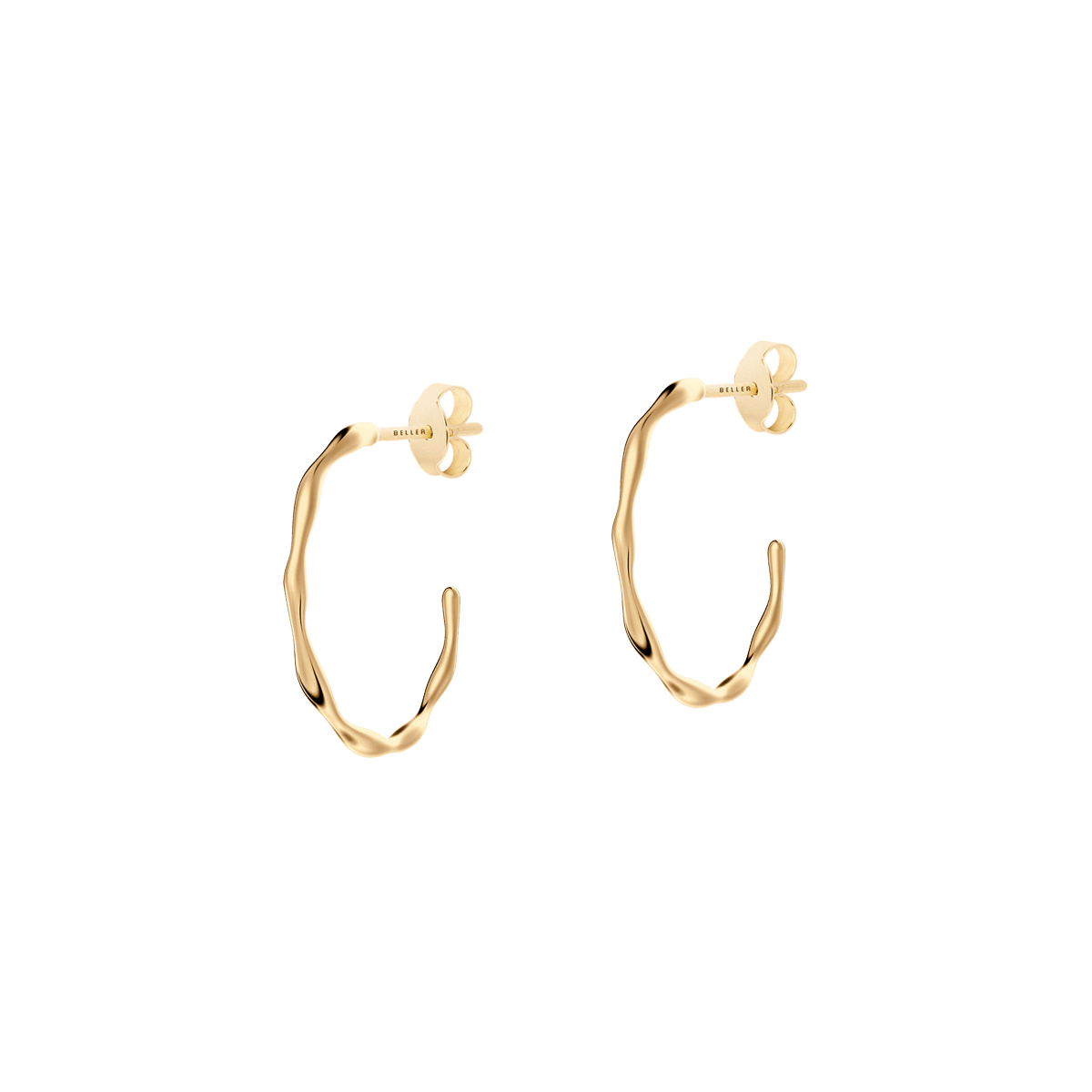 Kolczyki złote Liquid N°14 - BELLER: Official Online Store & Luxury Jewelry Atelier