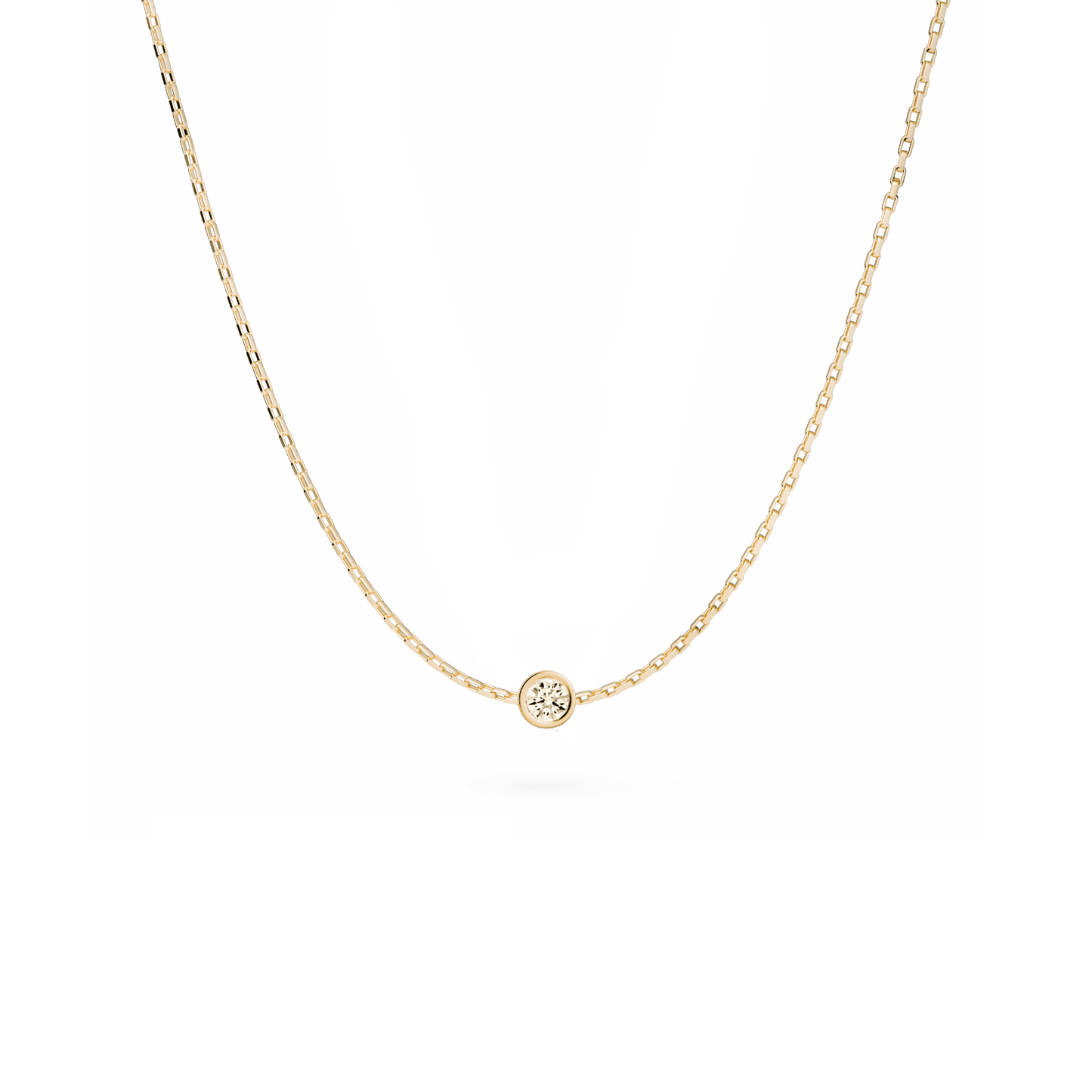 Naszyjnik złoty z brylantem 0,2 CT Promise N°3 - BELLER: Official Online Store & Luxury Jewelry Atelier