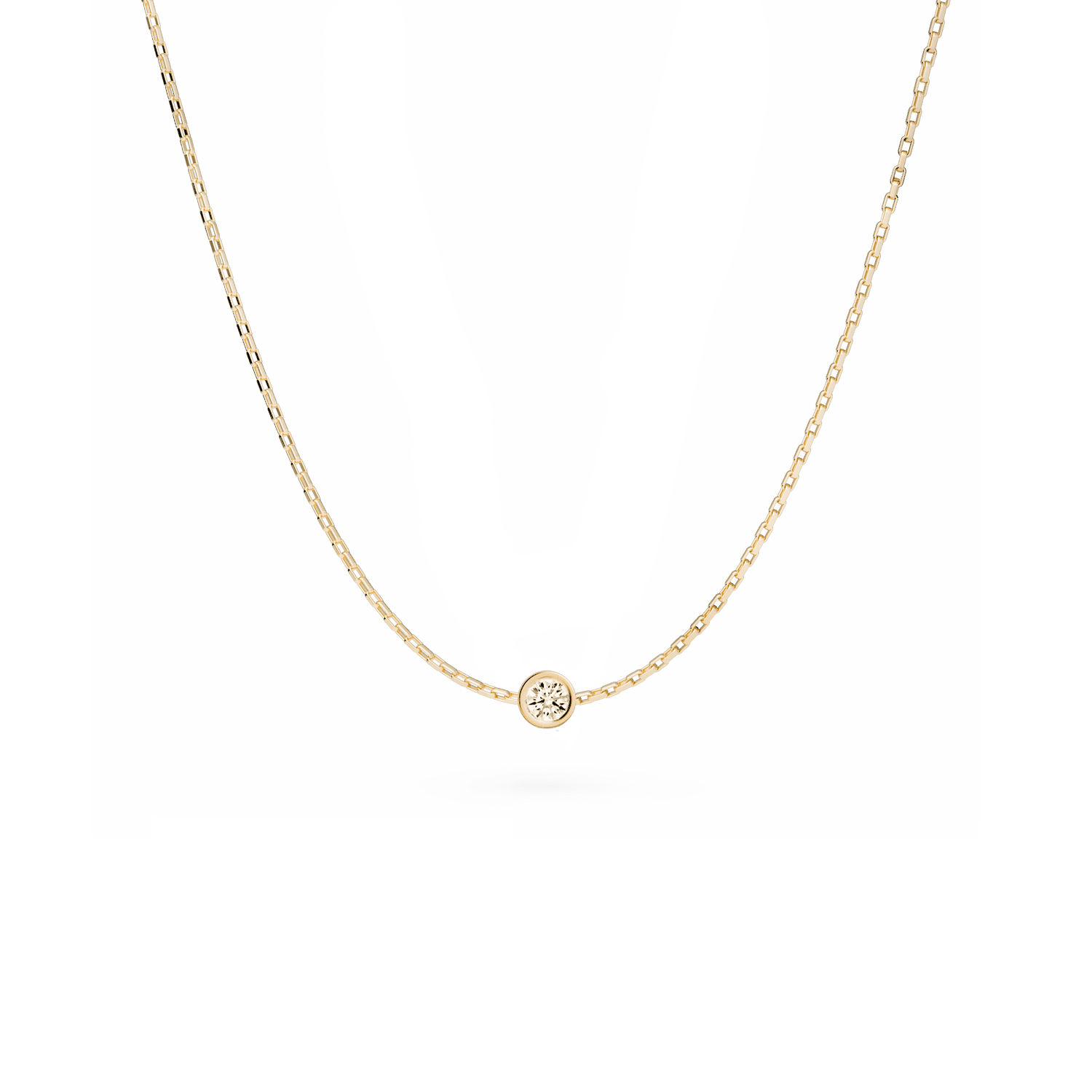 Naszyjnik złoty z brylantem 0,2 CT Promise N°3 - BELLER: Official Online Store & Luxury Jewelry Atelier