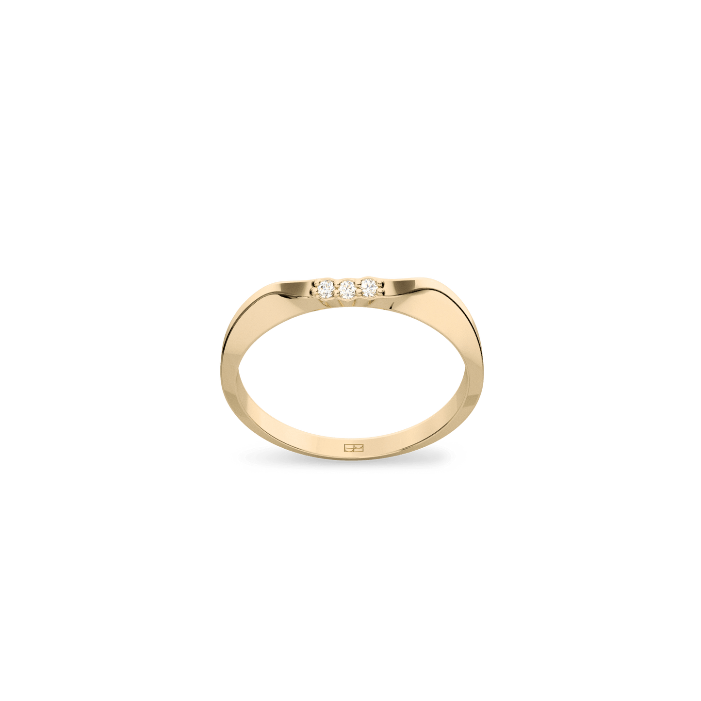 Pierścionek złoty On the edge N°2 - BELLER: Official Online Store & Luxury Jewelry Atelier