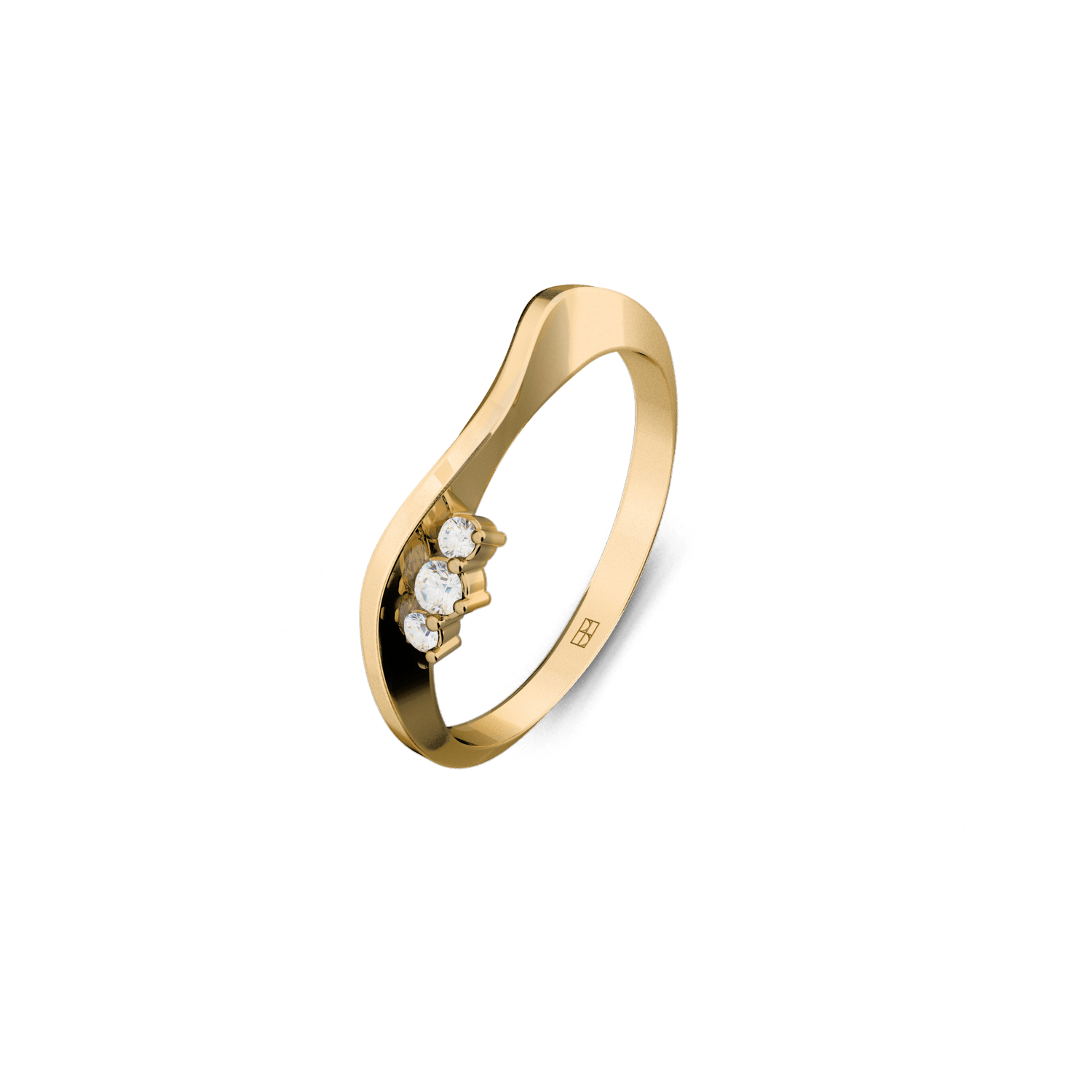 Pierścionek złoty On the edge N°12 - BELLER: Official Online Store & Luxury Jewelry Atelier