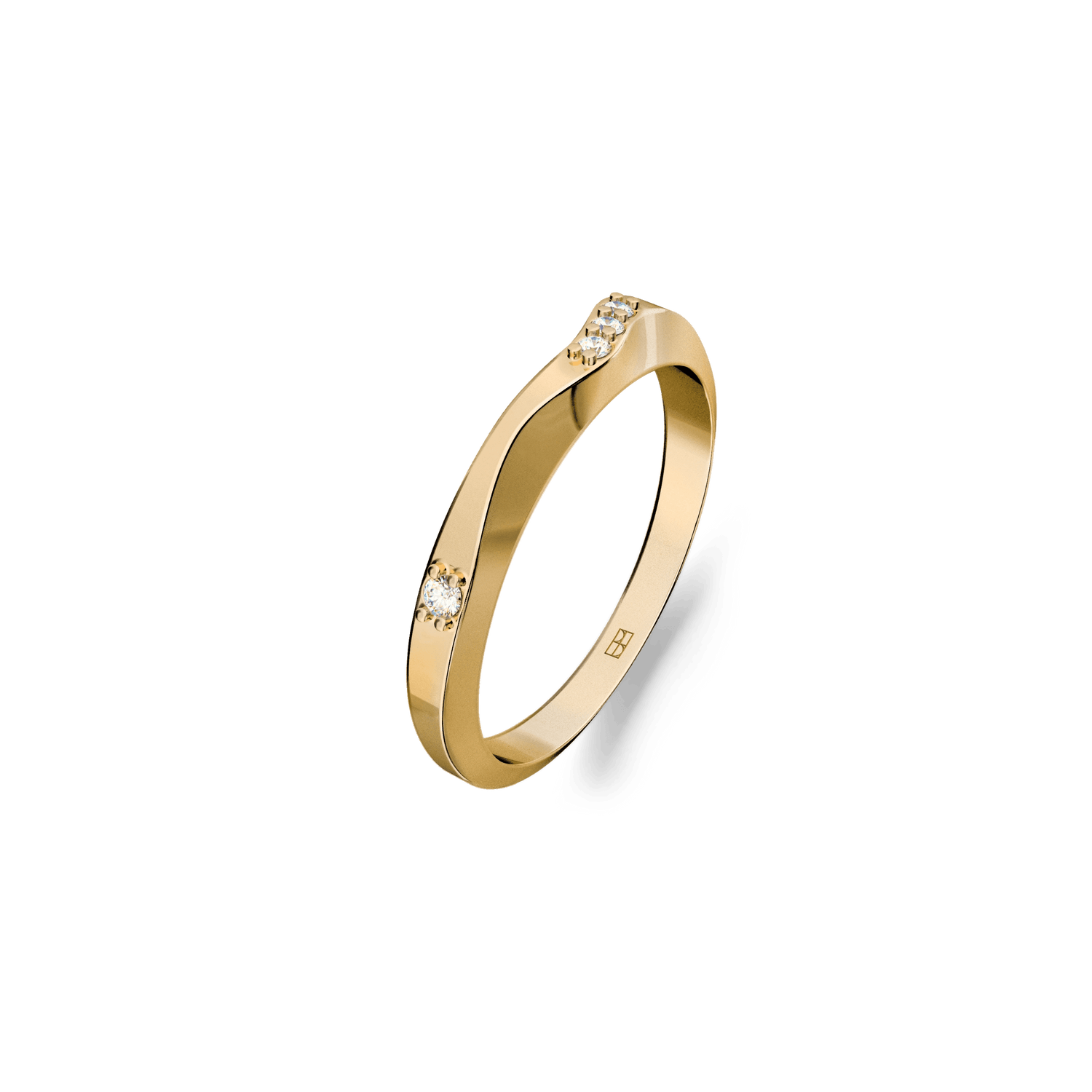 Pierścionek złoty On the edge N°7 - BELLER: Official Online Store & Luxury Jewelry Atelier