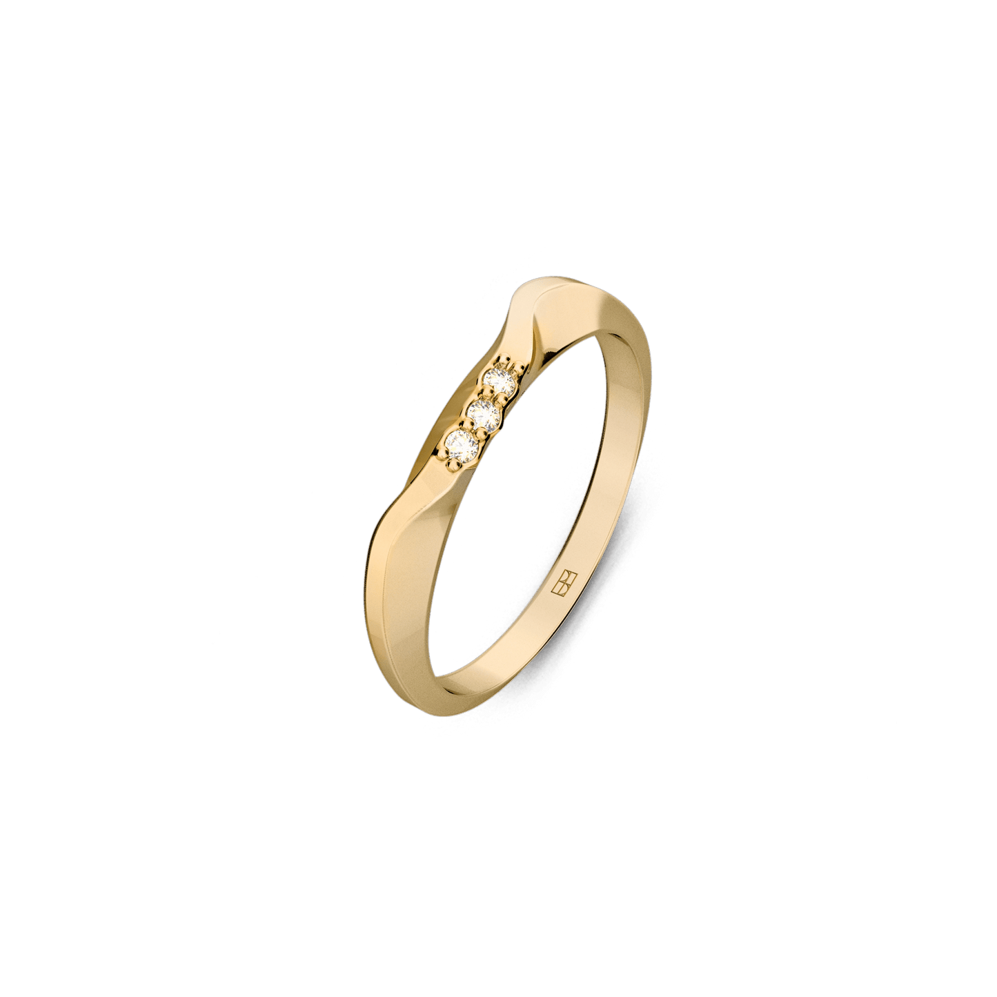 Pierścionek złoty On the edge N°2 - BELLER: Official Online Store & Luxury Jewelry Atelier