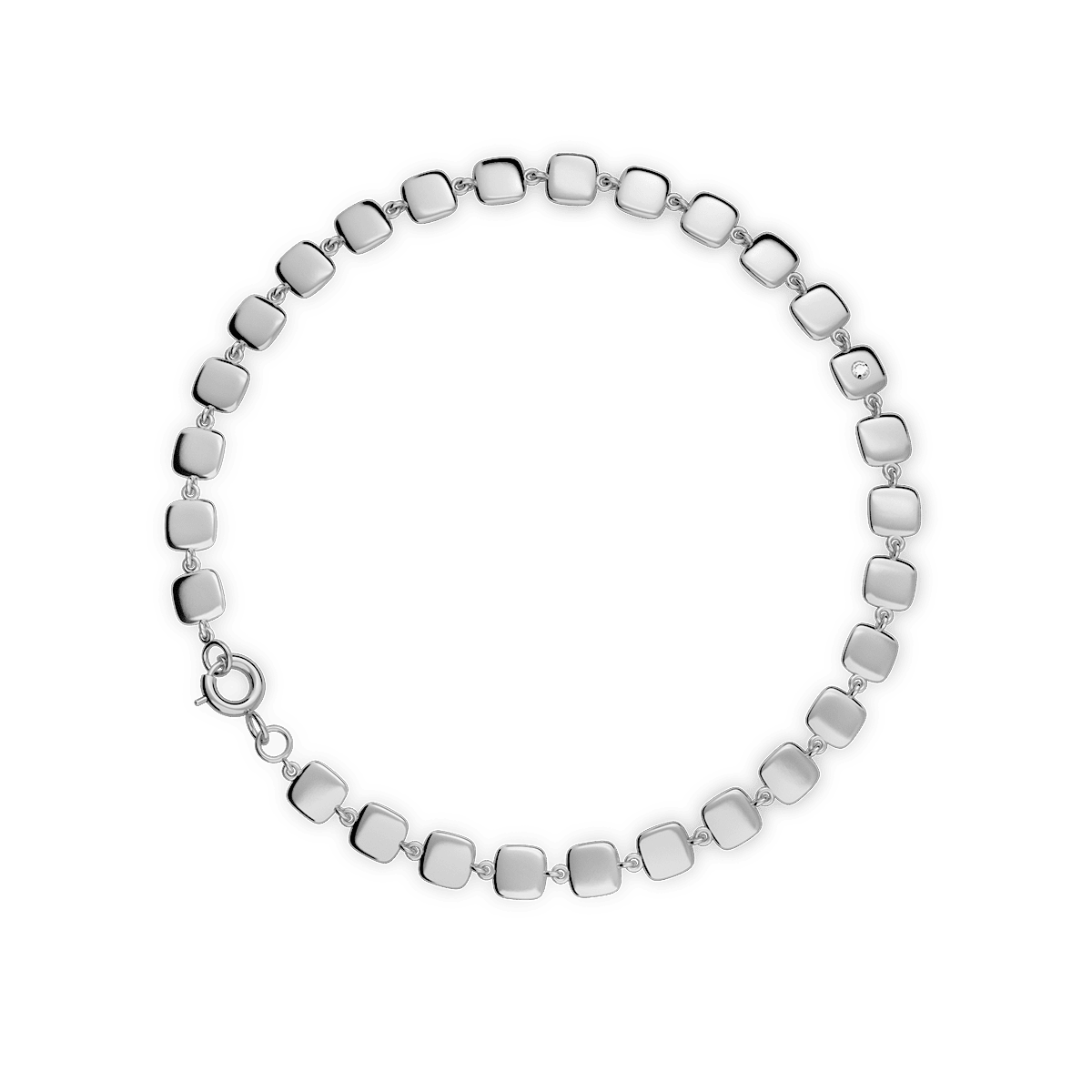 Bransoletka srebrna Cube N°5 - BELLER: Official Online Store & Luxury Jewelry Atelier