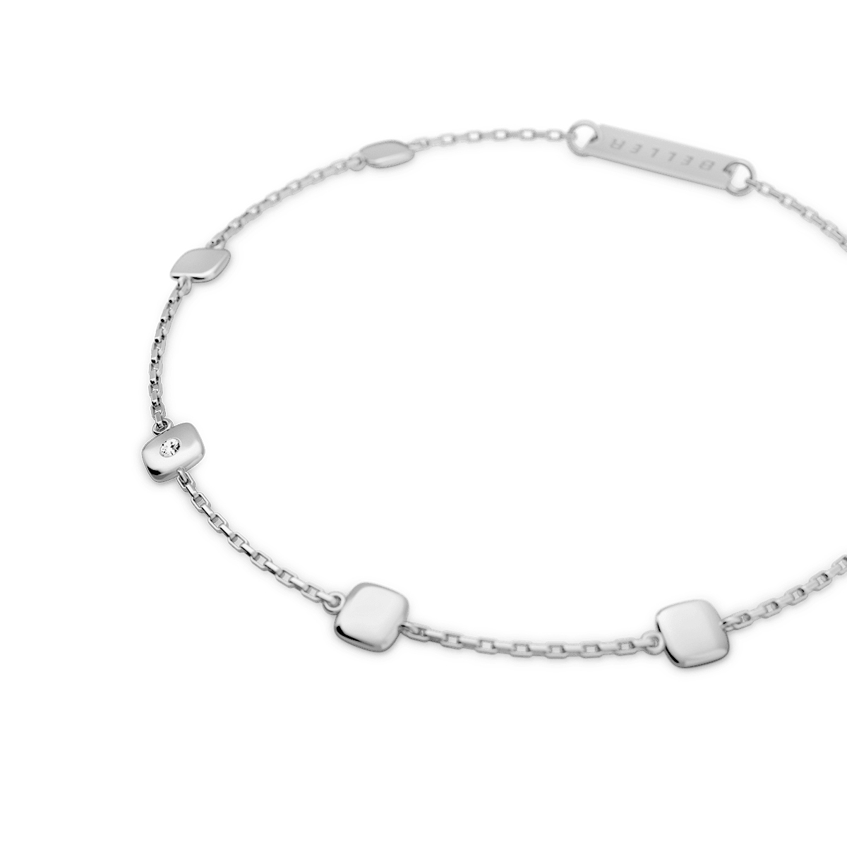 Bransoletka srebrna Cube N°6 - BELLER: Official Online Store & Luxury Jewelry Atelier