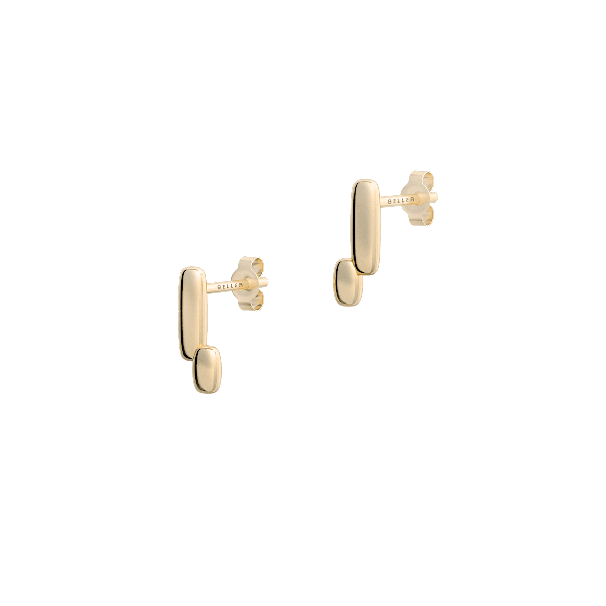 Kolczyki złote Cube N°4 - BELLER: Official Online Store & Luxury Jewelry Atelier