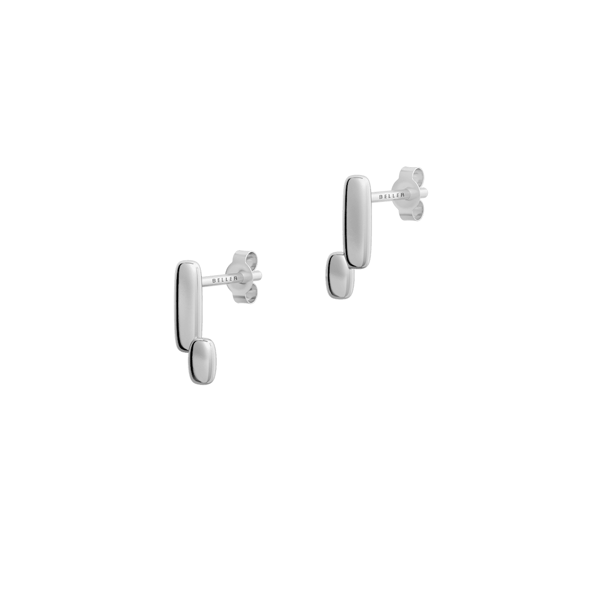 Kolczyki srebrne Cube N°4 - BELLER: Official Online Store & Luxury Jewelry Atelier