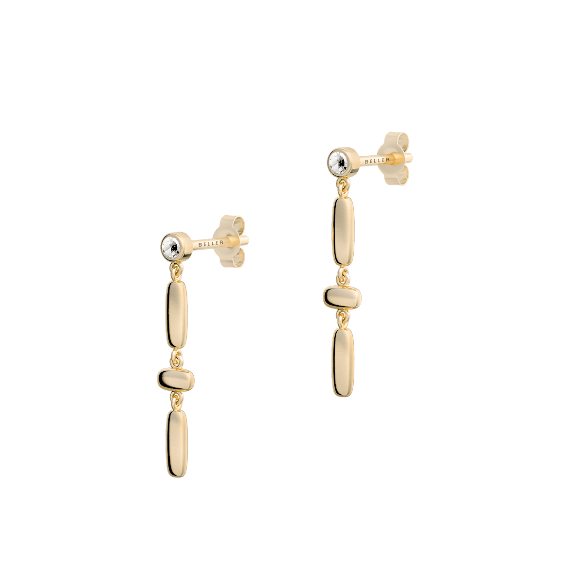Kolczyki złote Cube N°9 - BELLER: Official Online Store & Luxury Jewelry Atelier