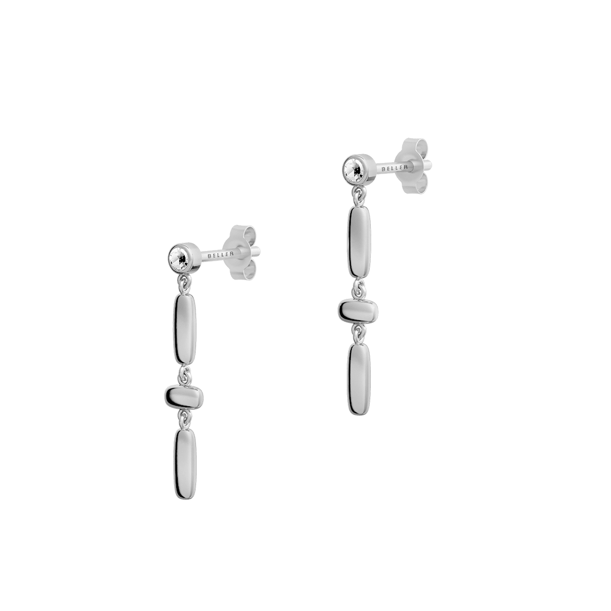 Kolczyki srebrne Cube N°9 - BELLER: Official Online Store & Luxury Jewelry Atelier