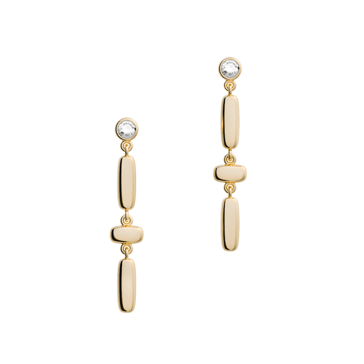 Kolczyki złote Cube N°9 - BELLER: Official Online Store & Luxury Jewelry Atelier