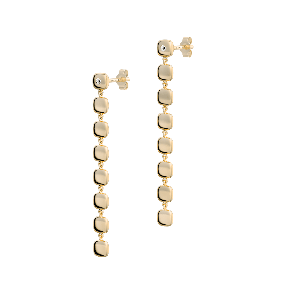 Kolczyki złote Cube N°10 - BELLER: Official Online Store & Luxury Jewelry Atelier