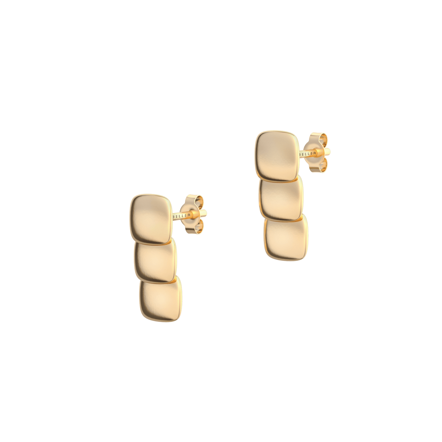 Kolczyki złote Cube N°7 - BELLER: Official Online Store & Luxury Jewelry Atelier