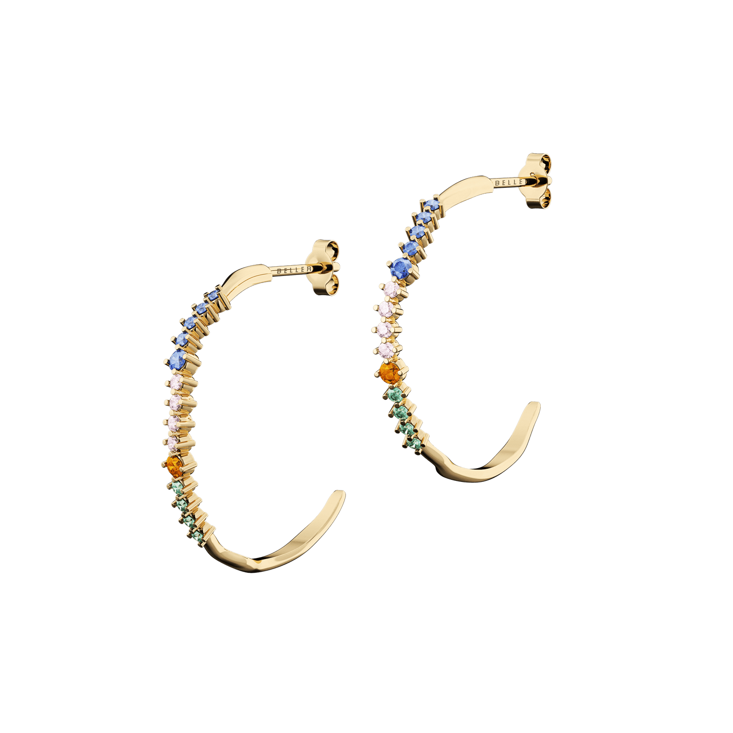 Kolczyki złote Witraż krakowski N°2 - BELLER: Official Online Store & Luxury Jewelry Atelier