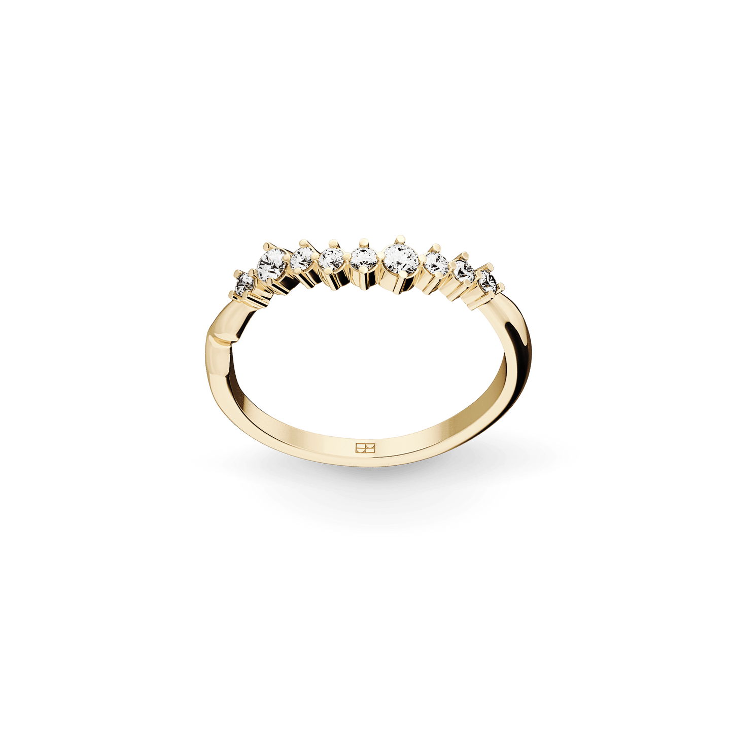 Pierścionek złoty Promise z brylantami N°41 - BELLER: Official Online Store & Luxury Jewelry Atelier