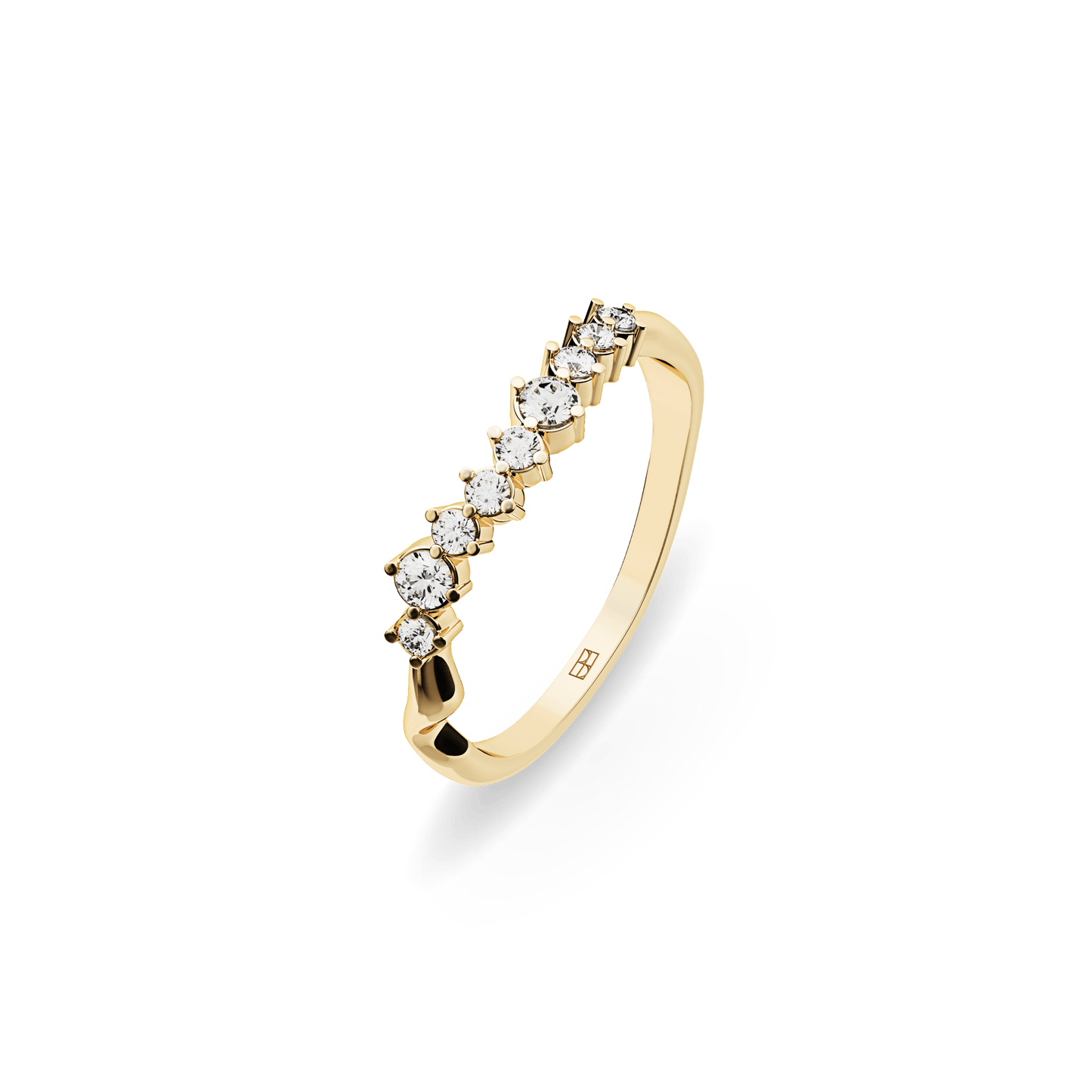 Pierścionek złoty Promise z brylantami N°41 - BELLER: Official Online Store & Luxury Jewelry Atelier