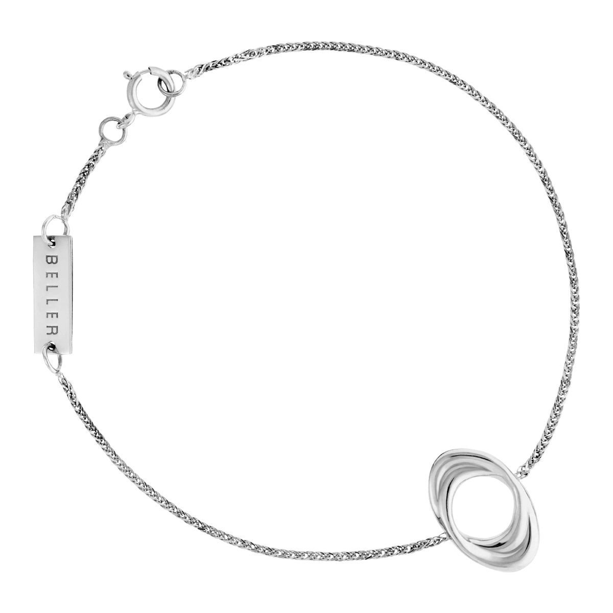 Bransoletka srebrna Twirl N°3 - BELLER: Official Online Store & Luxury Jewelry Atelier
