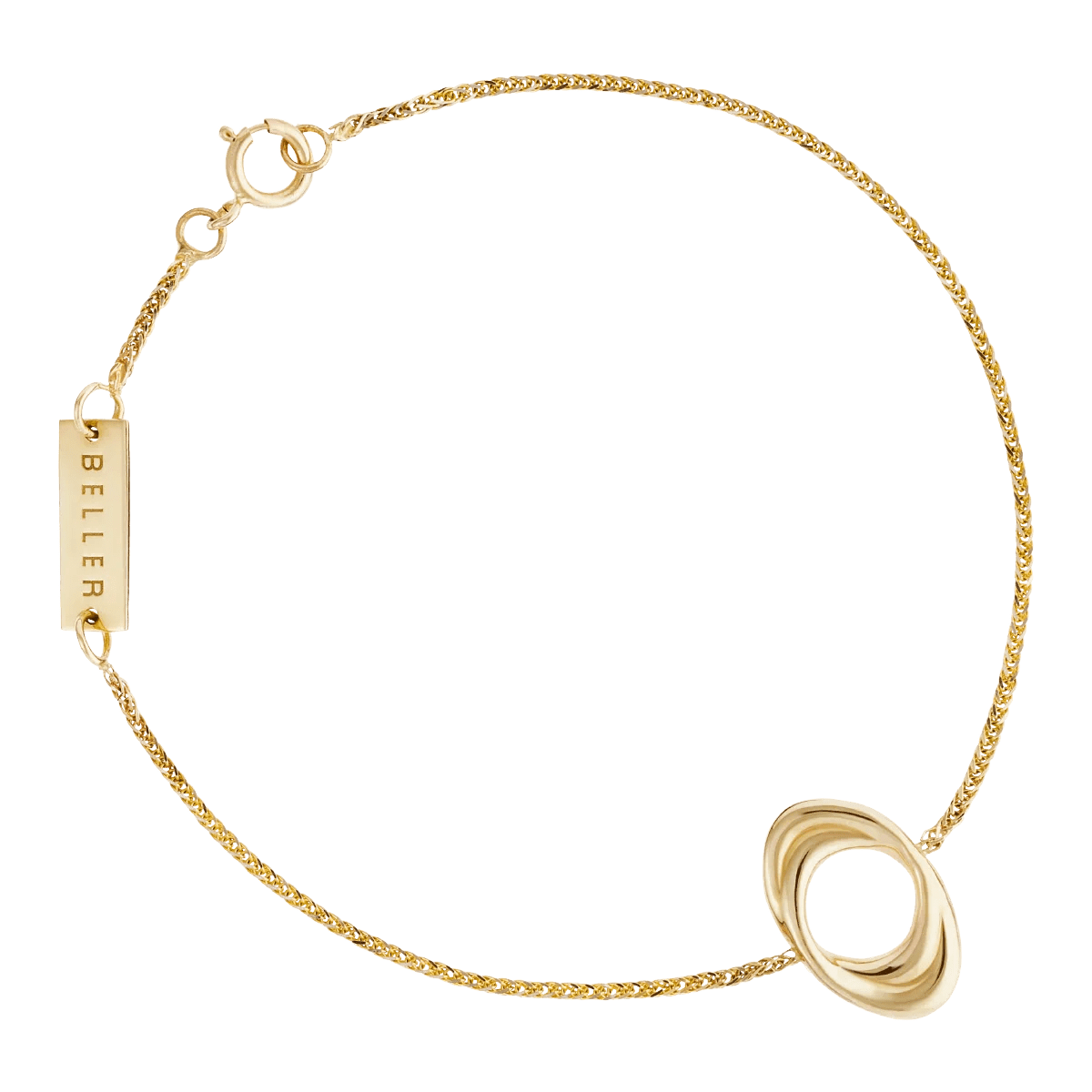 Bransoletka złota Twirl N°3 - BELLER: Official Online Store & Luxury Jewelry Atelier