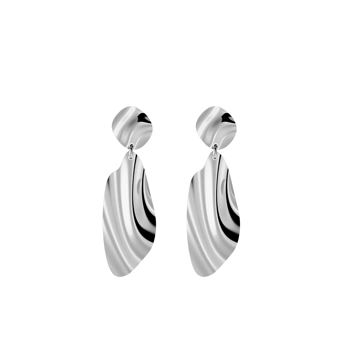 Kolczyki srebrne Liquid N°1 - BELLER: Official Online Store & Luxury Jewelry Atelier