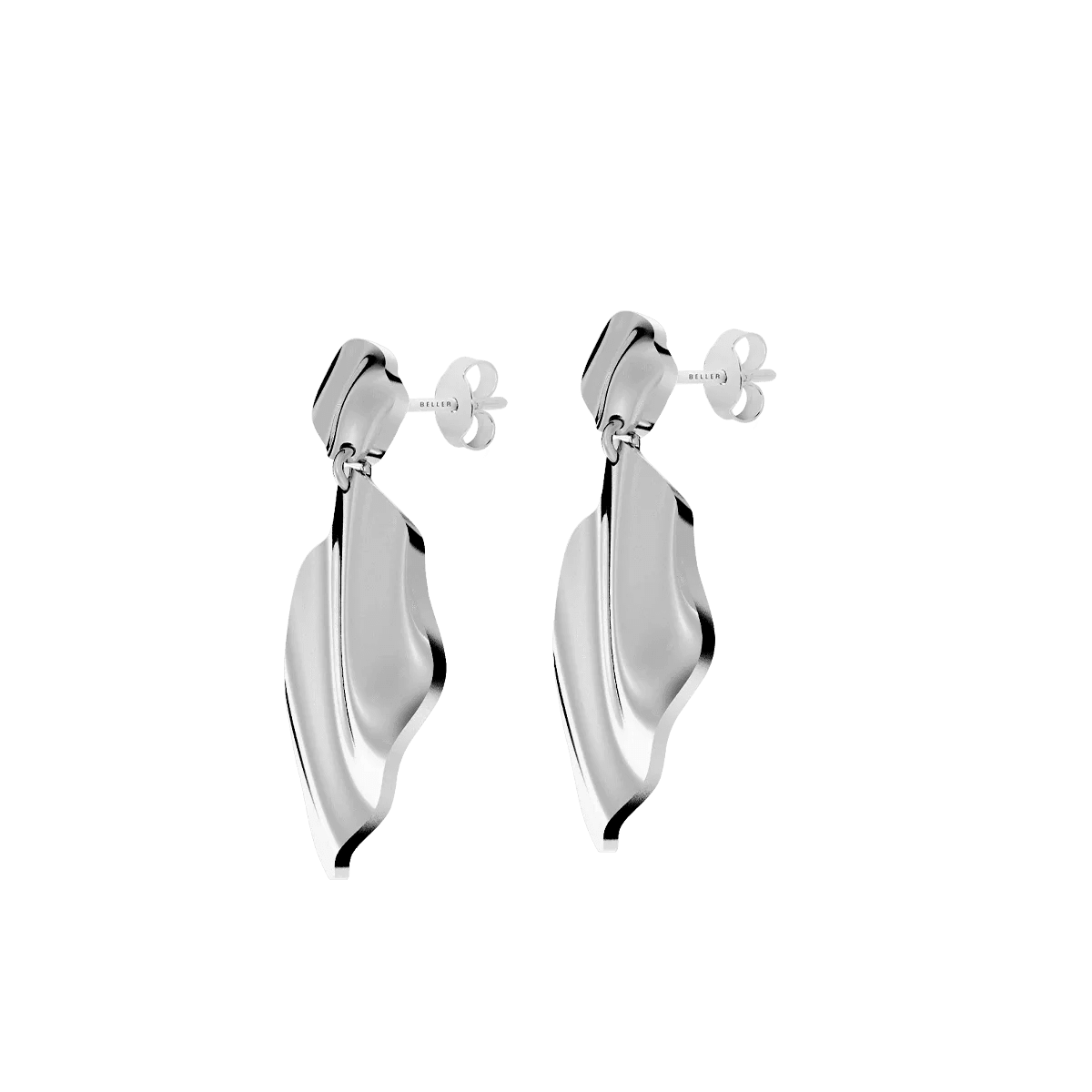 Kolczyki srebrne Liquid N°1 - BELLER: Official Online Store & Luxury Jewelry Atelier