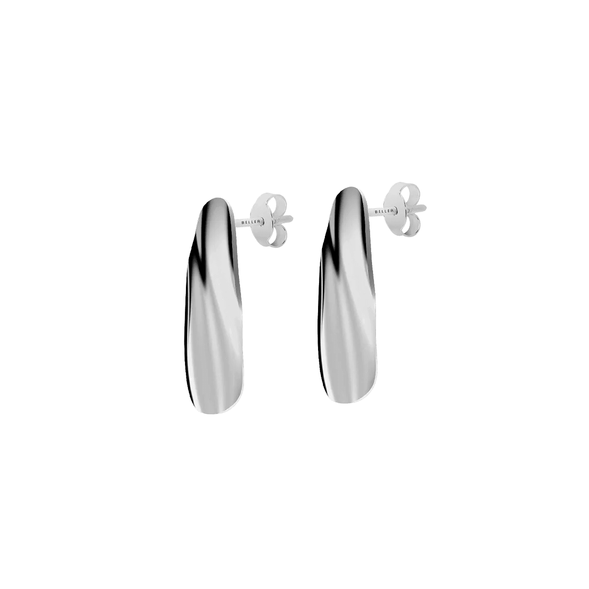 Kolczyki srebrne Liquid N°2 - BELLER: Official Online Store & Luxury Jewelry Atelier
