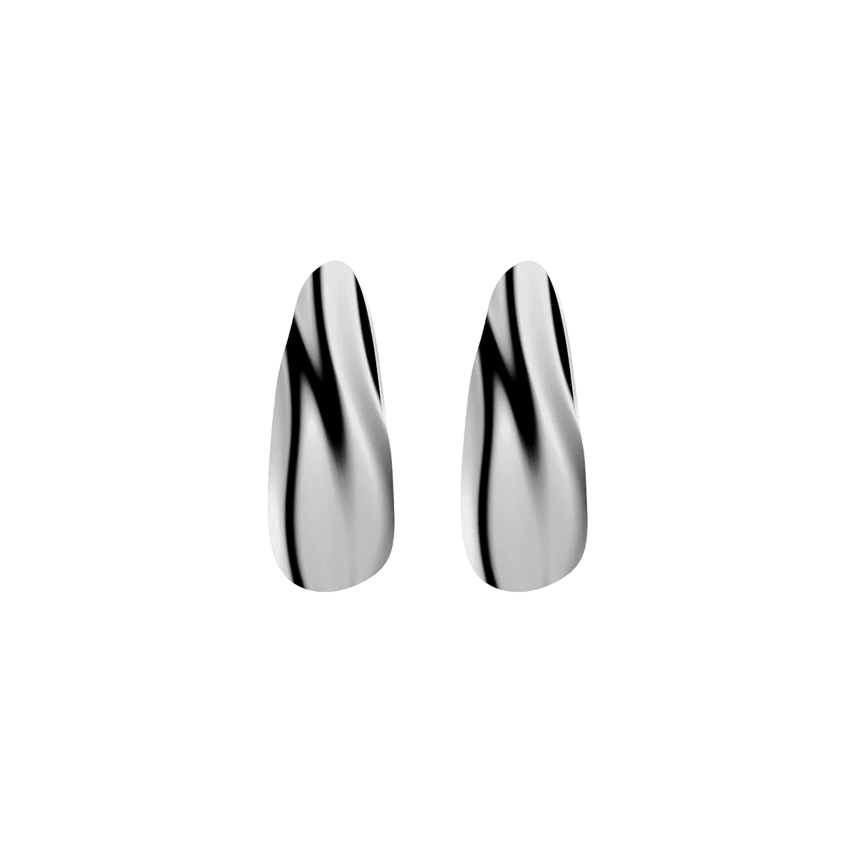 Kolczyki srebrne Liquid N°2 - BELLER: Official Online Store & Luxury Jewelry Atelier