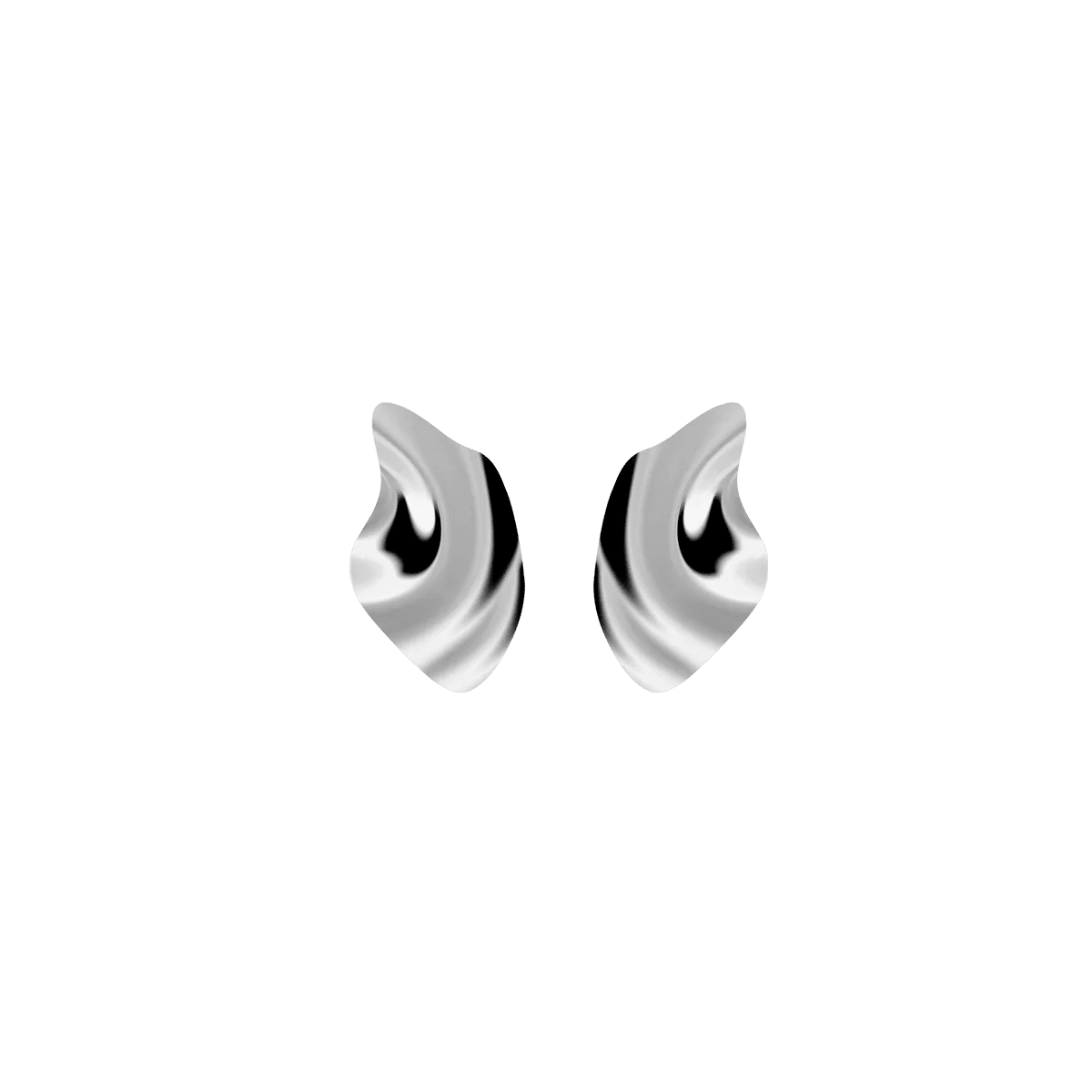 Kolczyki srebrne Liquid N°3 - BELLER: Official Online Store & Luxury Jewelry Atelier