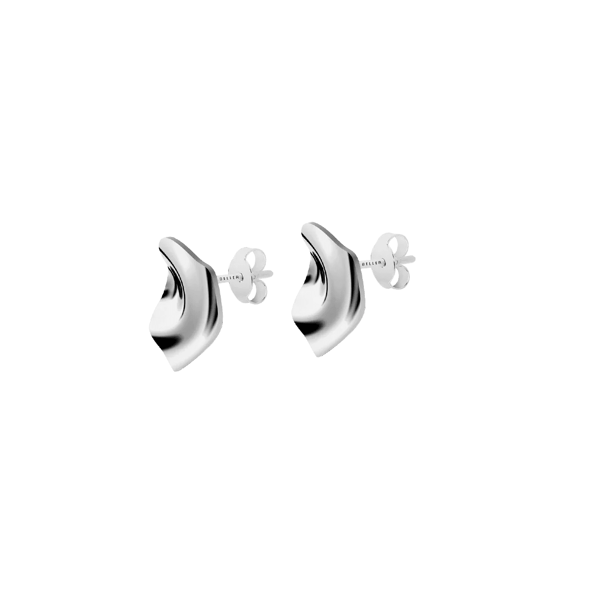 Kolczyki srebrne Liquid N°3 - BELLER: Official Online Store & Luxury Jewelry Atelier