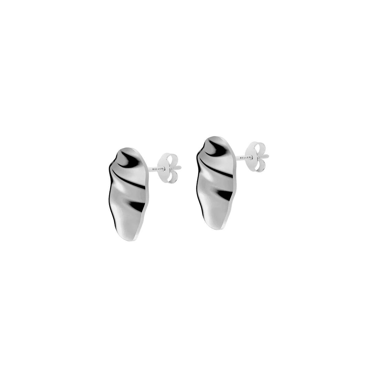 Kolczyki srebrne Liquid N°4 - BELLER: Official Online Store & Luxury Jewelry Atelier
