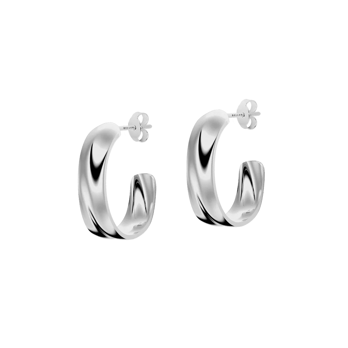 Kolczyki srebrne Liquid N°5 - BELLER: Official Online Store & Luxury Jewelry Atelier