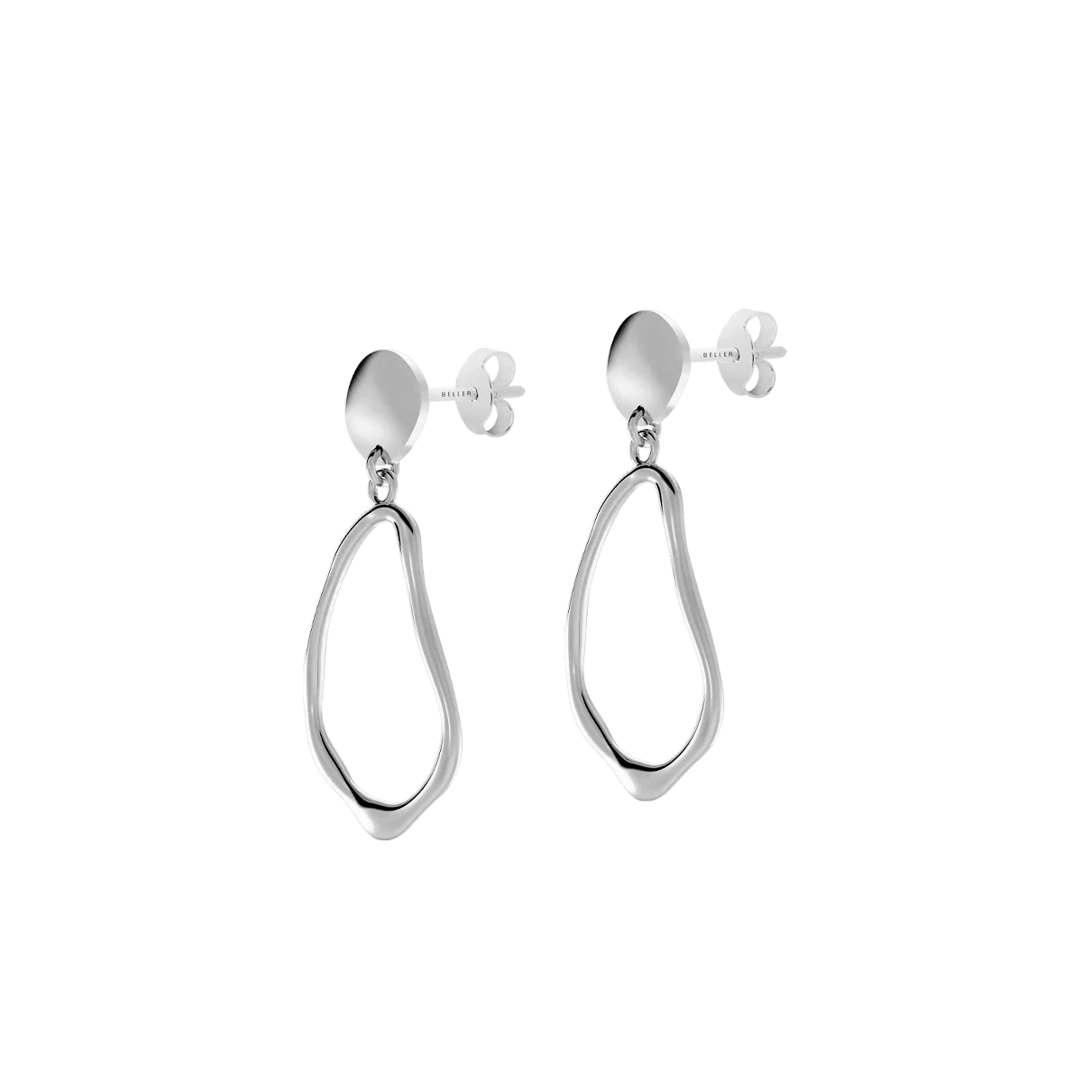 Kolczyki srebrne Liquid N°6 - BELLER: Official Online Store & Luxury Jewelry Atelier