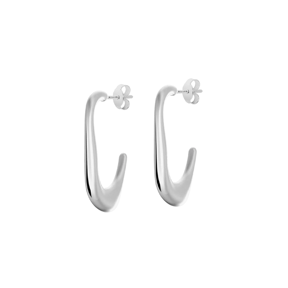 Kolczyki srebrne Liquid N°8 - BELLER: Official Online Store & Luxury Jewelry Atelier