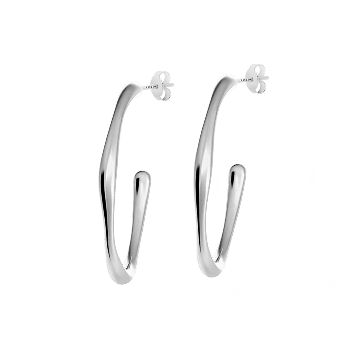 Kolczyki srebrne Liquid N°9 - BELLER: Official Online Store & Luxury Jewelry Atelier