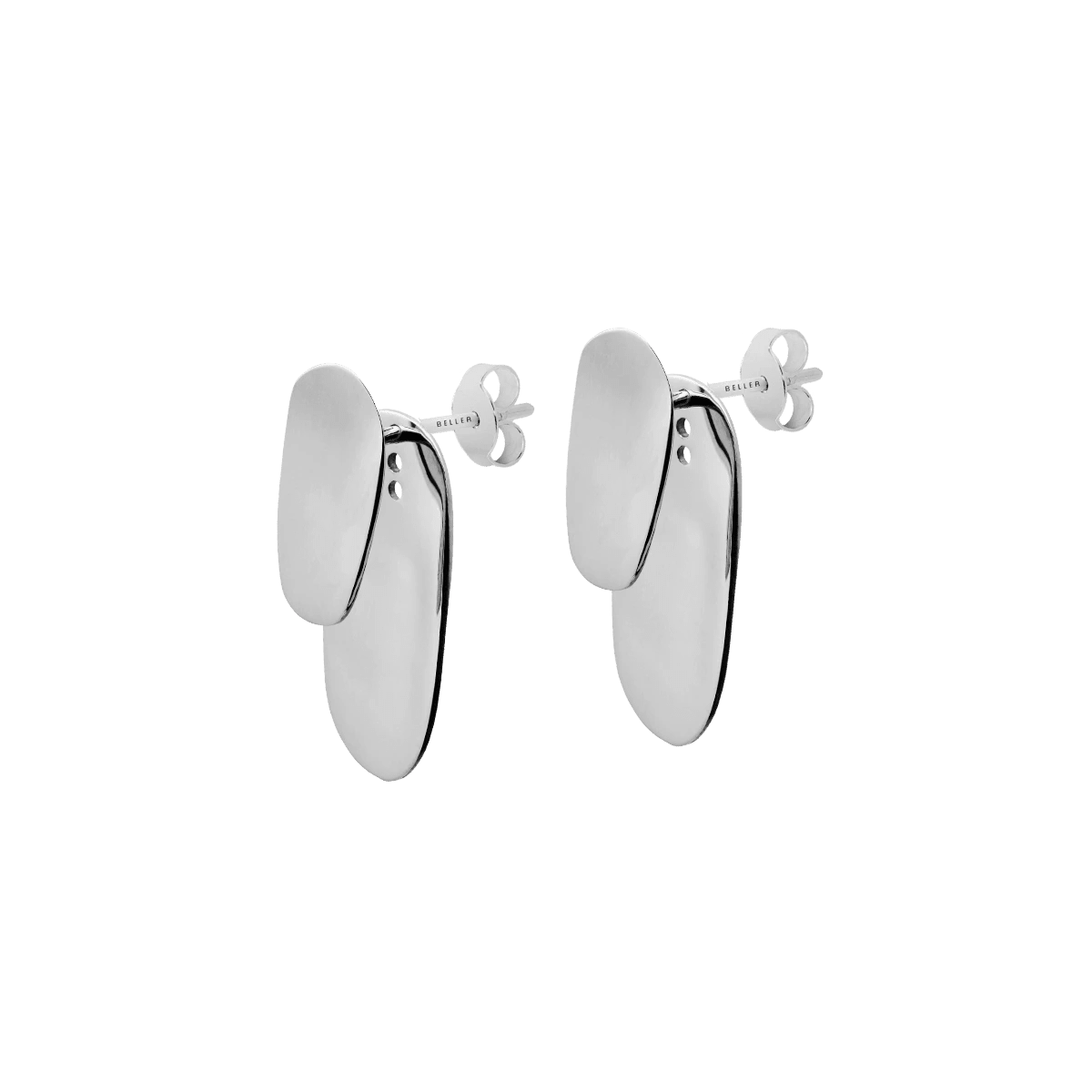 Kolczyki srebrne Raw N°7 - BELLER: Official Online Store & Luxury Jewelry Atelier