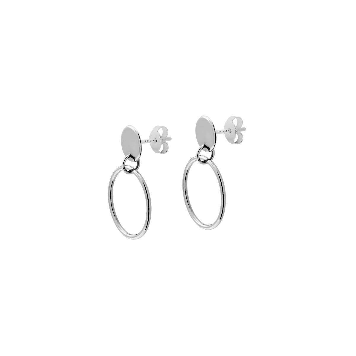 Kolczyki srebrne Round N°5 - BELLER: Official Online Store & Luxury Jewelry Atelier