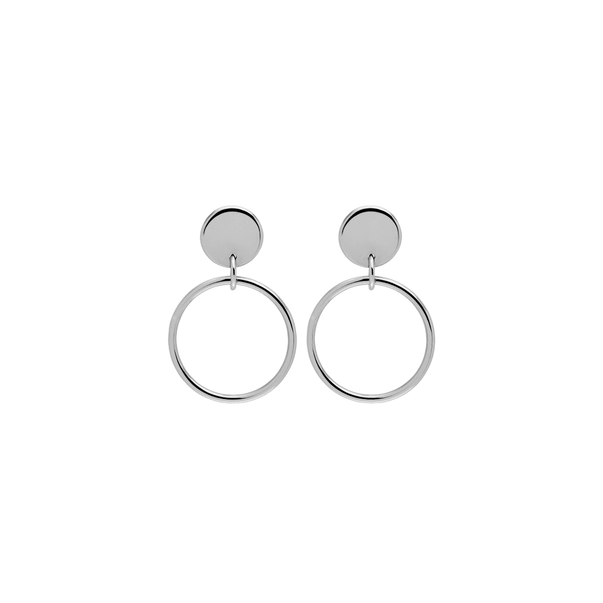 Kolczyki srebrne Round N°5 - BELLER: Official Online Store & Luxury Jewelry Atelier
