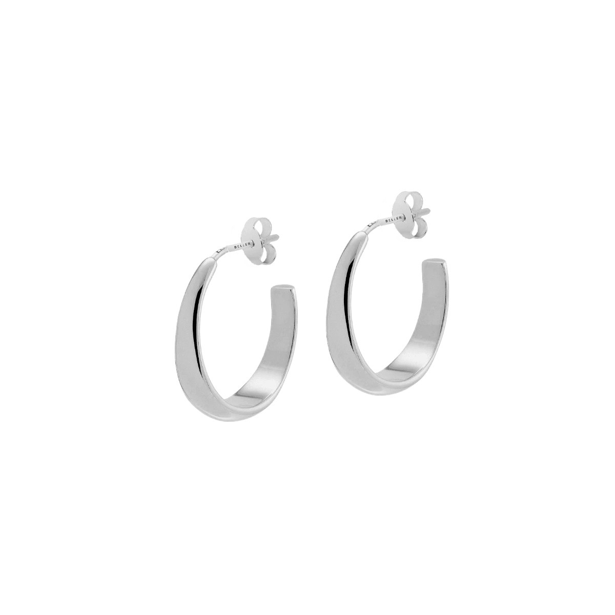 Kolczyki srebrne Round N°8 - BELLER: Official Online Store & Luxury Jewelry Atelier
