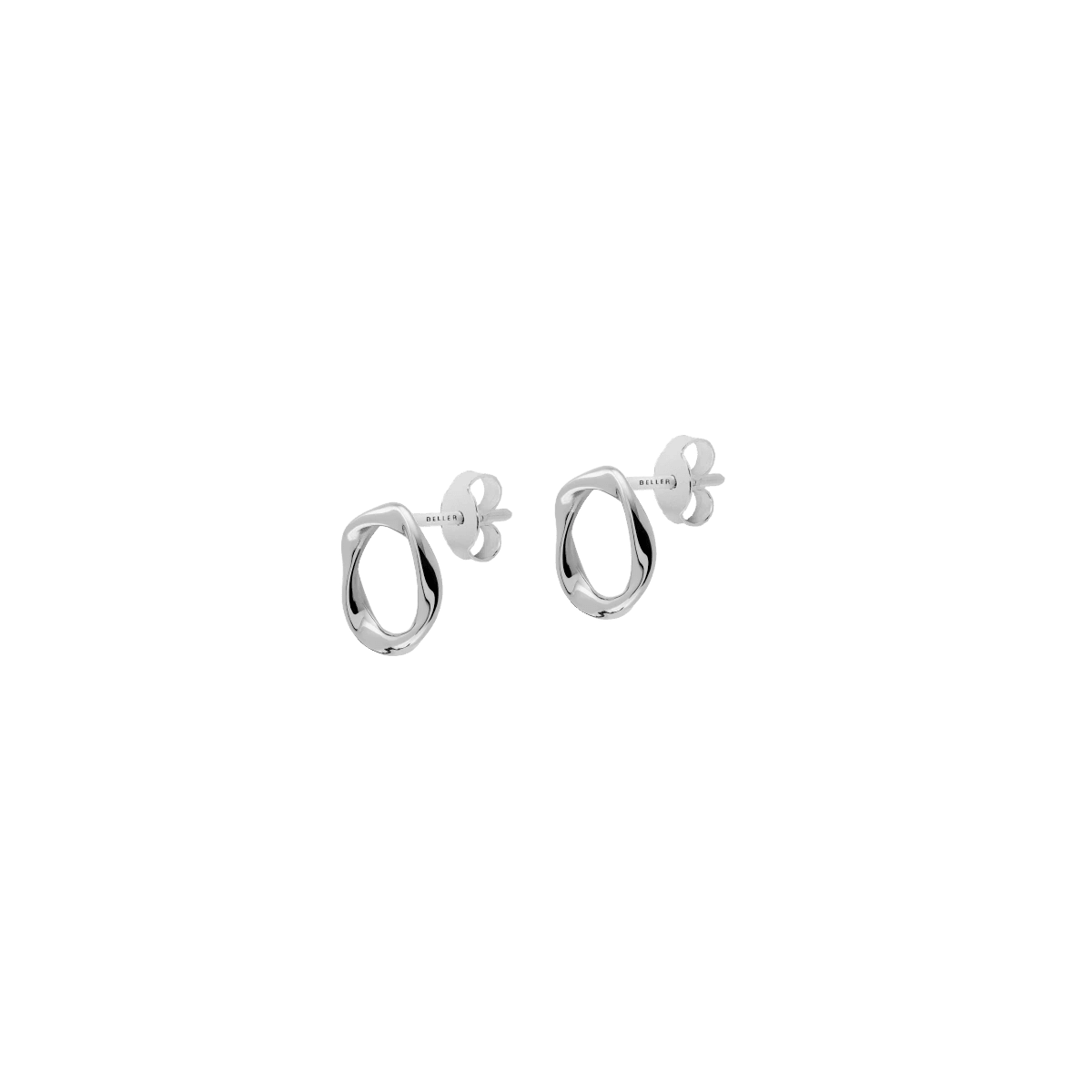 Kolczyki srebrne Twirl N°1 - BELLER: Official Online Store & Luxury Jewelry Atelier