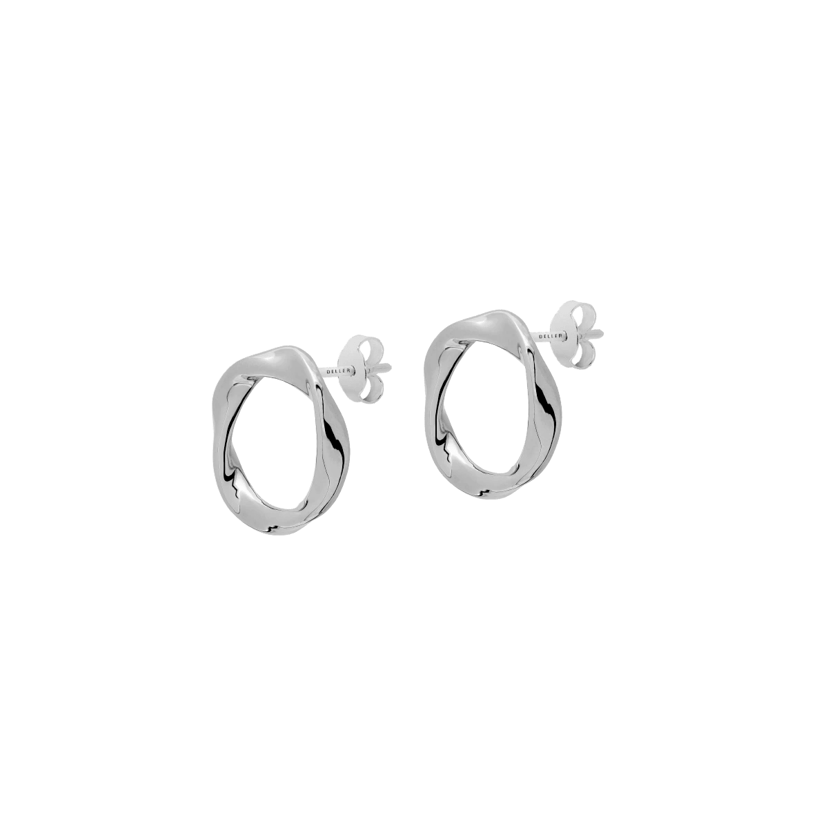 Kolczyki srebrne Twirl N°2 - BELLER: Official Online Store & Luxury Jewelry Atelier